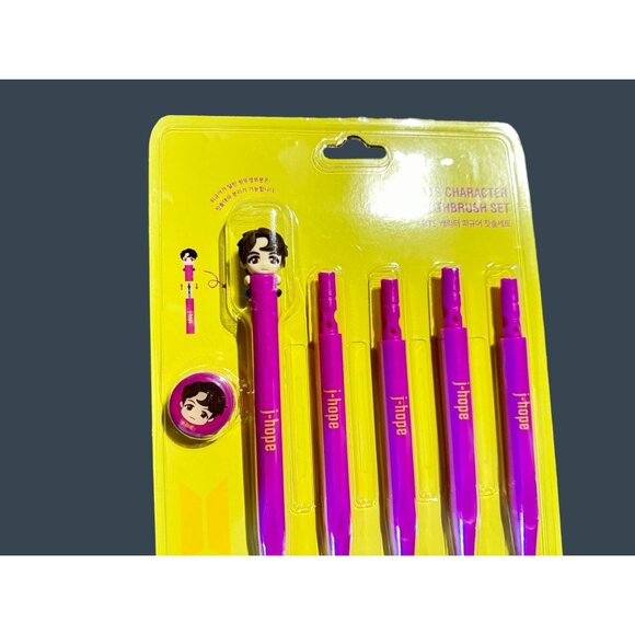 BTS Character Figure Toothbrush Set - J-Hope - Picture 8 of 8